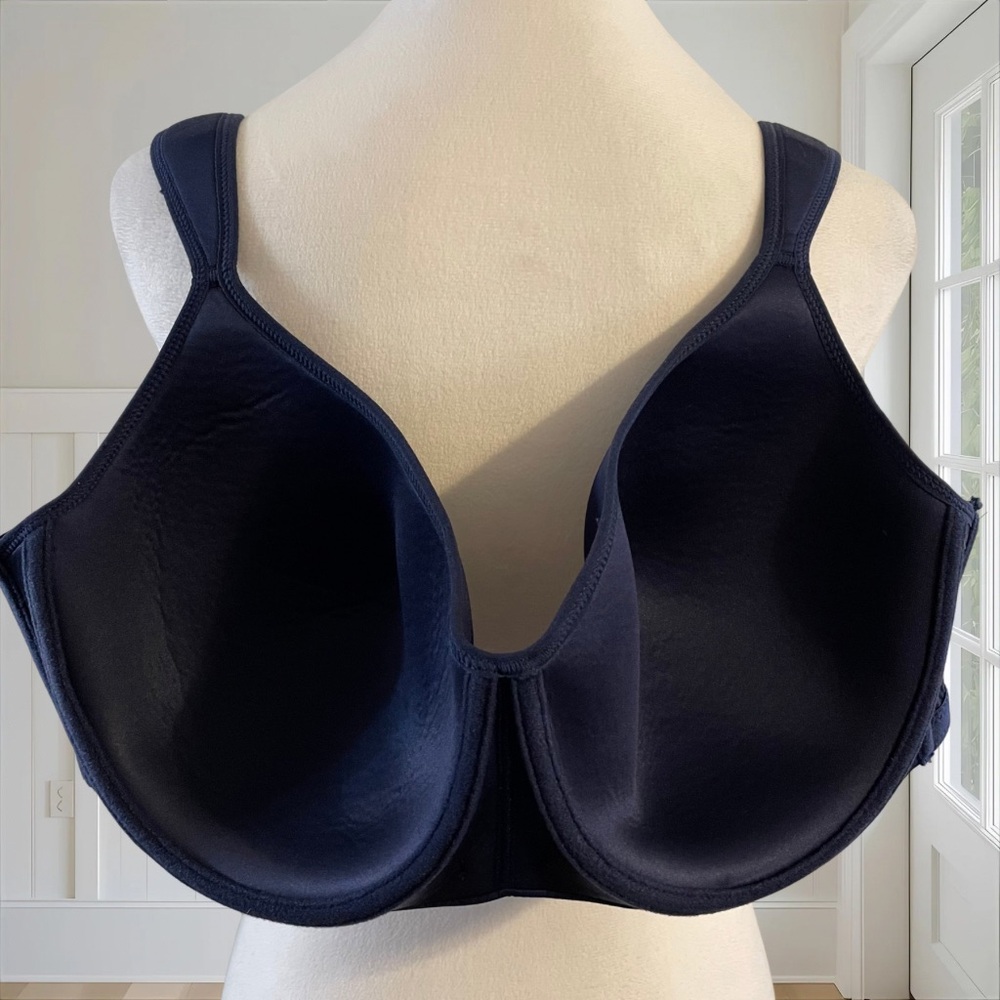 NWOT Nautica Navy Blue Underwire T-shirt Bra 40D Adjustable Straps Lightly Lined - Picture 7 of 10